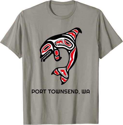 Port Townsend Washington Native American Orca Killer Whales T-Shirt